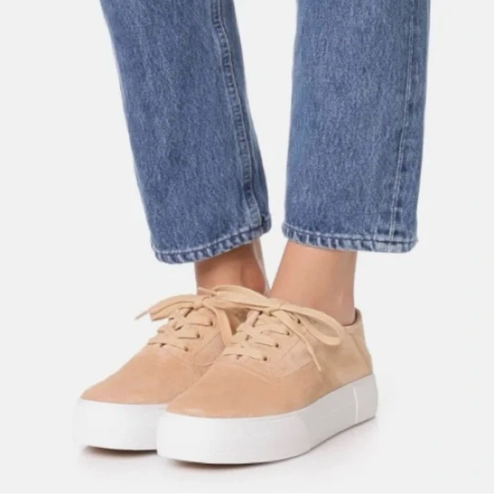 Vince Copely Suede Platform Sneakers Sz 6.5 - Picture 2 of 13